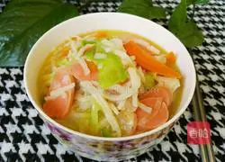 Illustration of how to make braised pancake 9