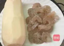 Illustration of how to make shrimp paste and lotus root cake 2