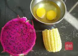 Fire Dragon Illustration of how to make fruit egg pancake 1