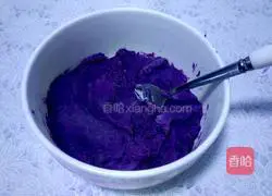 Illustration of how to make purple potato and osmanthus glutinous rice balls 3
