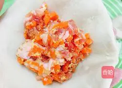 Illustration of how to make carrot meat buns 17