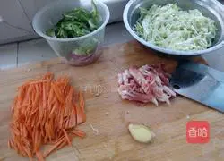 Illustration of homemade fried noodles 2