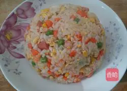 Colorful Egg Fried Rice Illustration of how to do it 5