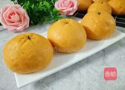 Illustration of how to make simulated orange steamed buns 9