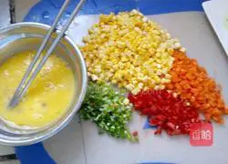 Illustration of how to make egg fried rice 2