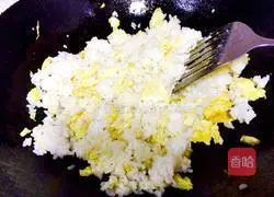 Illustration of how to make egg fried rice 2