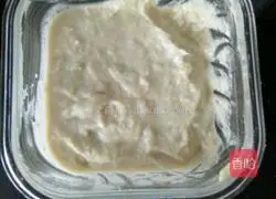 Illustration of how to make baby food supplement sweet potato sesame cake and persimmon soup 9