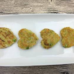 Colorful vegetable bean dregs cake