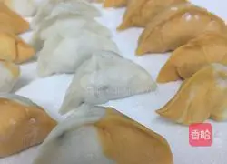 Illustration of how to make carrots for fruit and vegetable dumpling wrappers 7