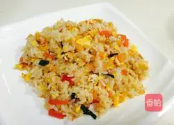 Illustration of how to make tomato and egg fried rice 10