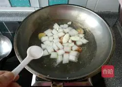 Illustration of how to make glutinous rice balls and vegetable soup 7