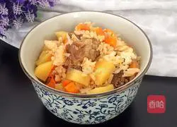 Illustration of how to make braised pork ribs with rice 14