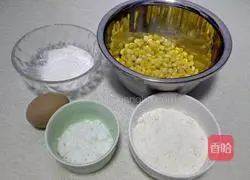 Illustration of how to make corn pancakes 1