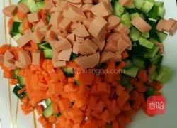 Golden Assorted Fried Rice Illustration of how to make fried rice 1