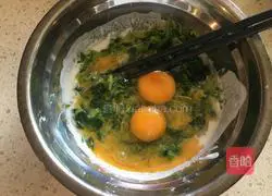 Spinach egg pancake recipe 3