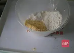 Illustration of how to make milky corn pancake 1