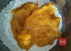 Illustration of how to make pumpkin rose steamed buns 5