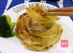 Illustration of how to make scallion pancakes 12