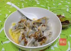 Illustration of how to make celery dumplings 6