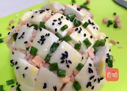 Illustration of how to make crispy cheese steamed buns 8