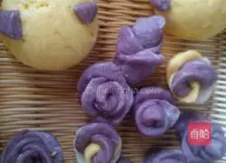 Illustration of how to make purple sweet potato and rose steamed buns 10