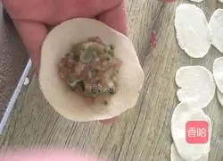 Illustration of how to make pork and green onion dumplings 6