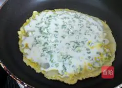 Illustration of how to make green onion pancakes 5