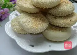 Illustration of how to make hollow sesame cakes 14