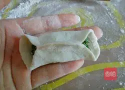 fennel Illustration of how to make pork stuffed dumplings 13