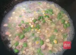 Curry Chicken Illustration of how to make fried rice 6