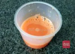 Illustration of how to make carrot and peanut glutinous rice balls 2