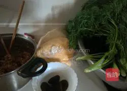 Illustration of how to make fennel buns 1