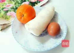 Illustration of how to make orange-flavored radish cake 1
