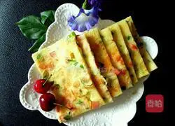 Illustration of how to make chive egg pancake 7