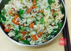 Carrot Fried Rice Recipe Illustration 8
