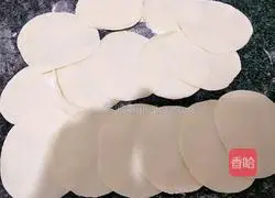 Illustration of how to make leek and shrimp dumplings 17