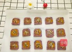 Baby Sesame Purple Sweet Potato Cake Recipe Illustration 7