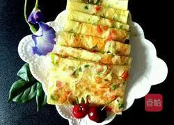 Illustration of how to make chive egg pancake 6