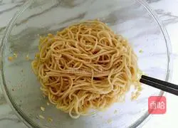 Illustration of how to make shrimp cold noodles 10