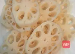 Illustration of how to make shrimp paste and lotus root cake 9