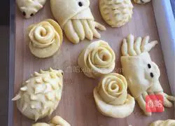 Illustration of how to make pumpkin steamed buns (patterns) 19