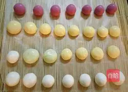 Illustration of how to make colorful glutinous rice balls 7