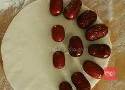 Illustration of making jujube steamed buns 7