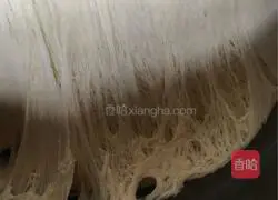 Illustration of how to make floss sausage and dough cake 1