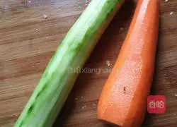 Illustration of how to make pastoral corn and ham fried rice 2