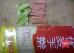 Illustration of home-style fried noodles 1