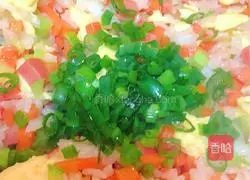 Illustration of how to make rainbow fried rice 12