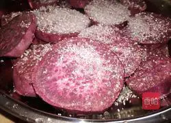 Steam Purple potato cake recipe 3