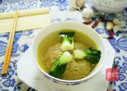 Illustration of how to make water chestnut, carrot, cabbage and meat cake soup 7