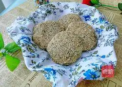 Illustration of how to make slag sesame cakes 14